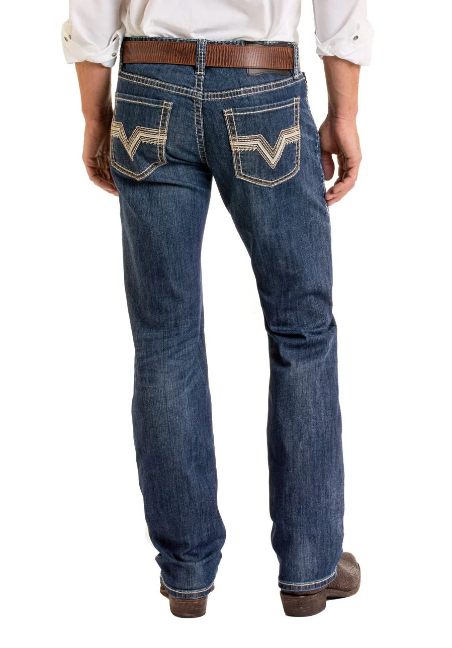 R&R Jean Zig Zag EMB Revolver Dark Vintage