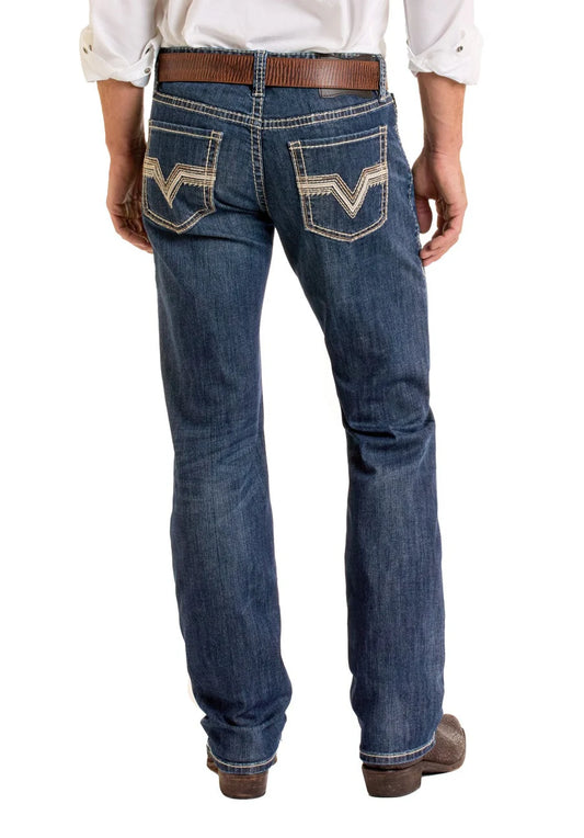 R&R Jean Zig Zag EMB Revolver Dark Vintage