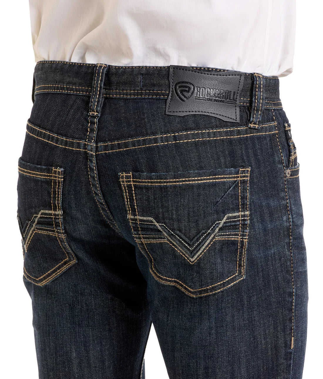 Rock&Roll Skinny Fit Signature Pocket Straight Leg Jean