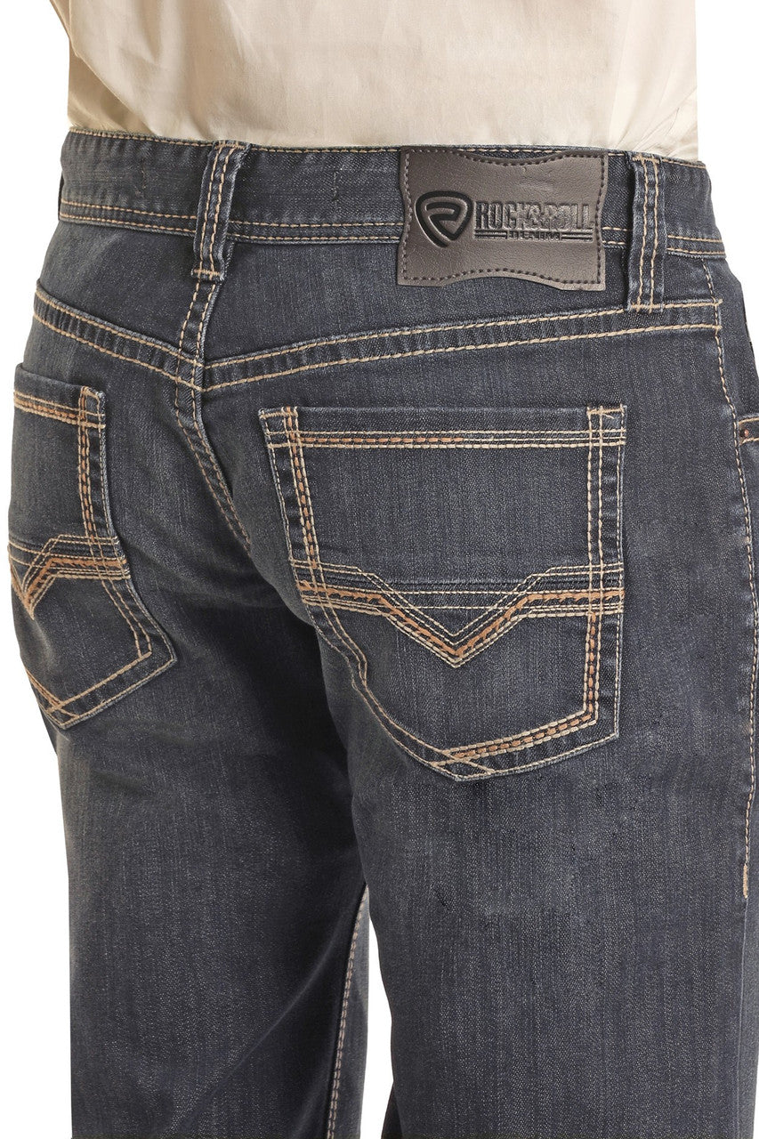 Rock & Roll Cowboy Men's Pistol Stackable Boot Cut Jean