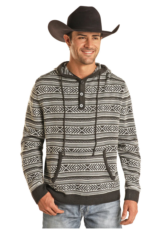 **FINAL SALE** Men's Rock & Roll Cowboy Sweater Hoodie