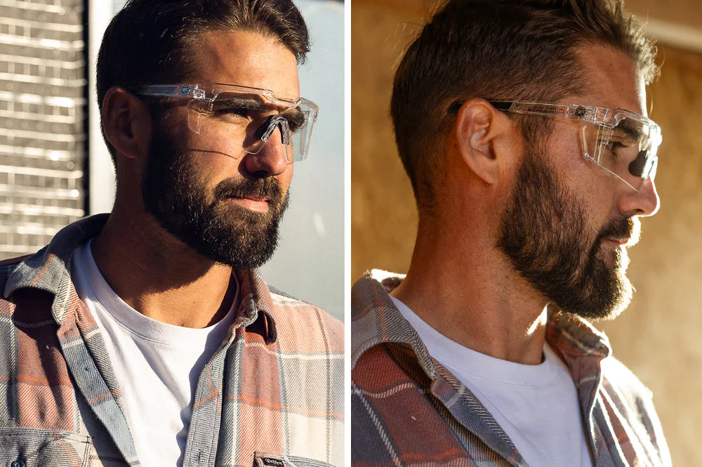 HeatWave Future Tech Z87+ Glasses: Vapor Clear Frame/ Anti Fog Clear Lens