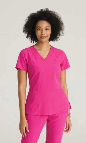 Racer 4-Pocket V-Neck Scrub Top