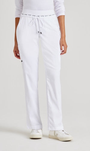 Serena 7-Pocket Mid-Rise Tappered Leg Scrub Pant - Petite