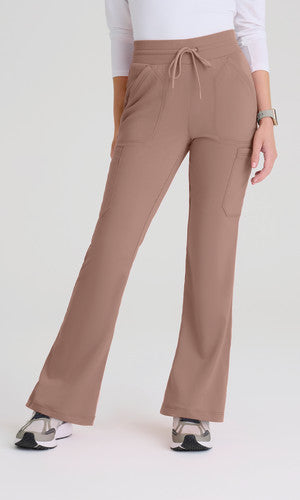 Kristi 7-Pocket Knit Waistband Fit & Flare Pant