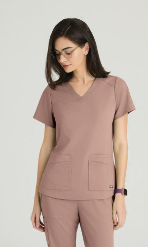 Emma 4-Pocket V-Neck Scrub Top - Seasonal Colors