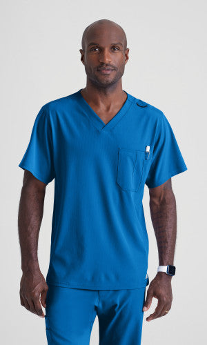 Structure 1-Pocket V-Neck Scrub Top