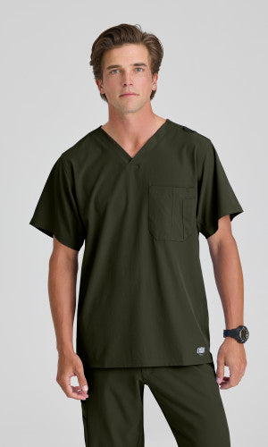 Structure 1-Pocket V-Neck Scrub Top