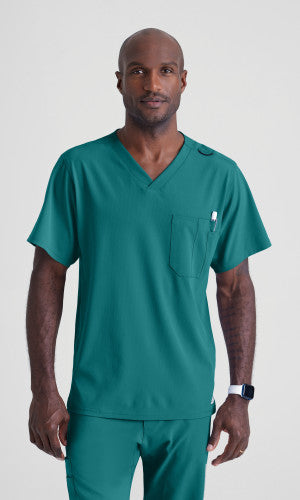 Structure 1-Pocket V-Neck Scrub Top