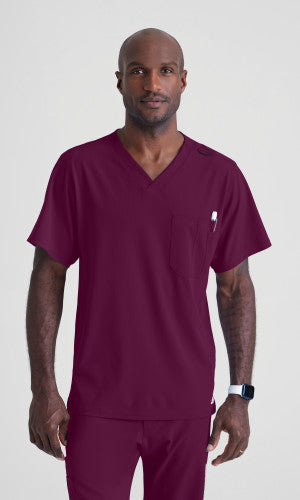 Structure 1-Pocket V-Neck Scrub Top