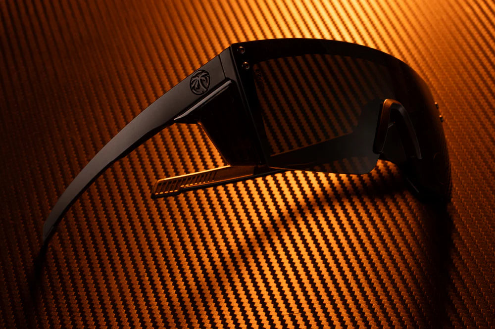 Performance XL Lazer Face Sunglasses: Polarized Ultra Black Z87+
