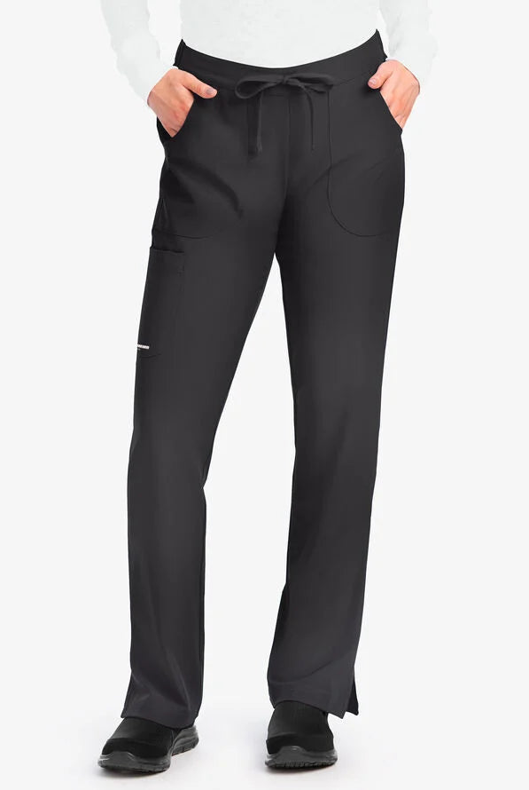 Reliance 3-Pocket Mid-Rise Fit & Flare Leg Scrub Pant - Petite