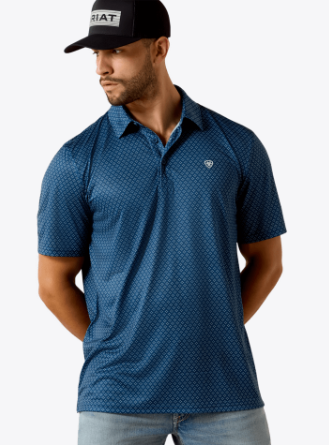 Ariat Men's All Over Print Polo