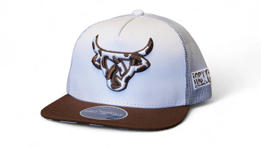 Lost Calf Cowhide White/Brown Kids