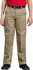 Dickies Boys' Flat Front Pant – Classic Fit with Adjustable Waistband Husky*
