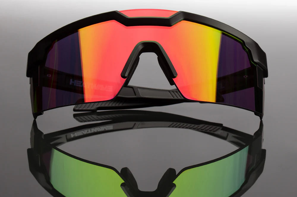 HeatWave Future Tech Sunglasses: Black Frame Savage Spectrum Z87+