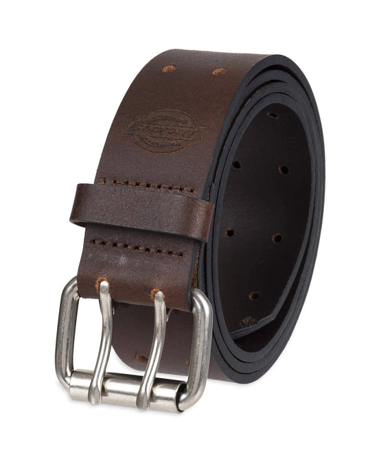 Dickies Men's Leather Two Hole Double Prong Bridle Belt