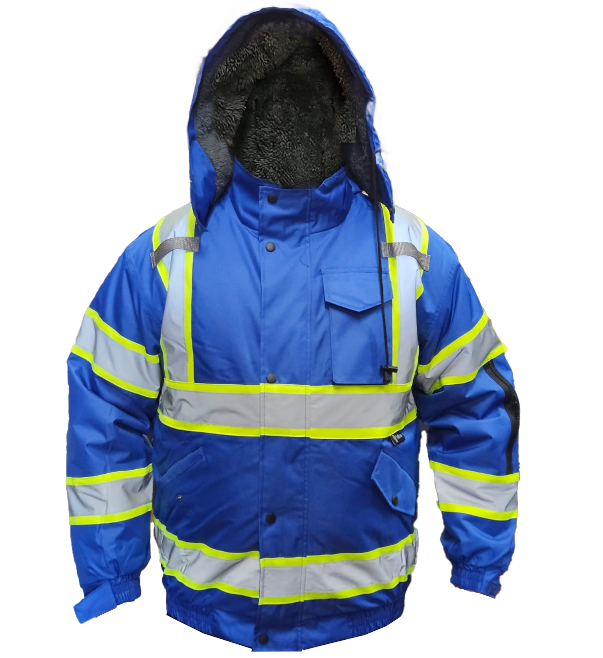 Waterproof Safety Jackets with Sherpa Linnig
