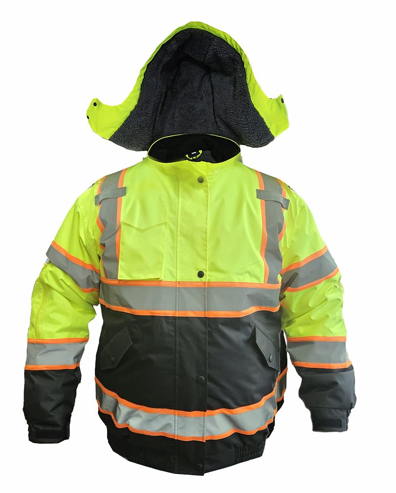 Waterproof Safety Jackets with Sherpa Linnig