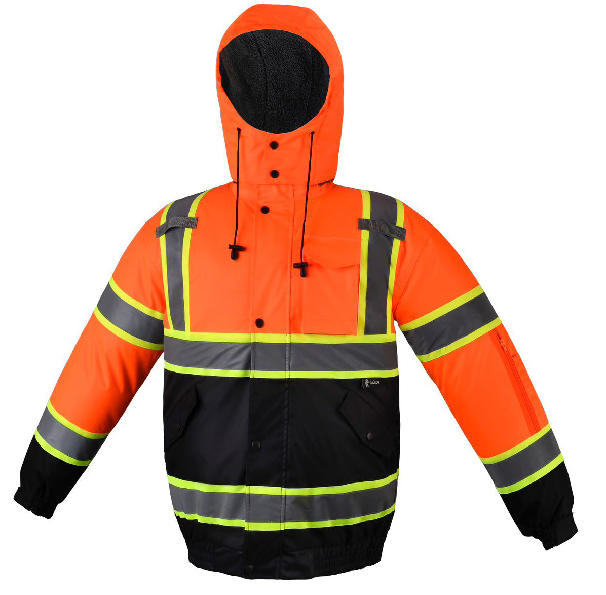 Waterproof Safety Jackets with Sherpa Linnig