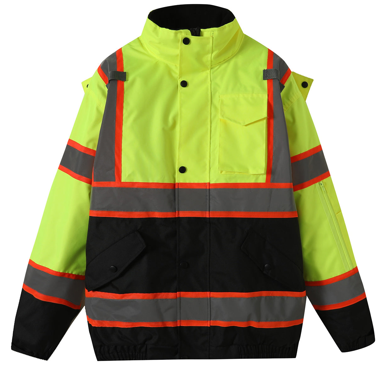 Waterproof Safety Jackets with Sherpa Linnig