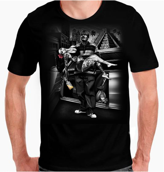 Aztec Cholo. Graphic T shirts.