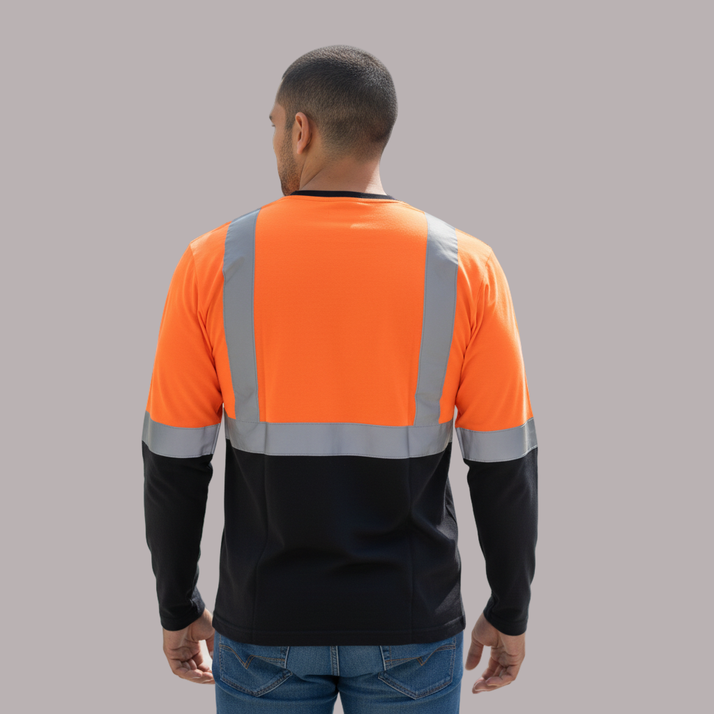 Men's Long Sleeved Safety T-Shirts