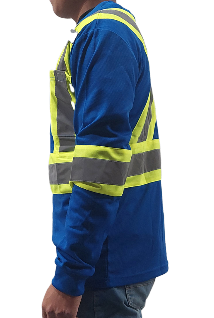 ST907 High Viz Long Sleeve Tshirts. Dry fit.