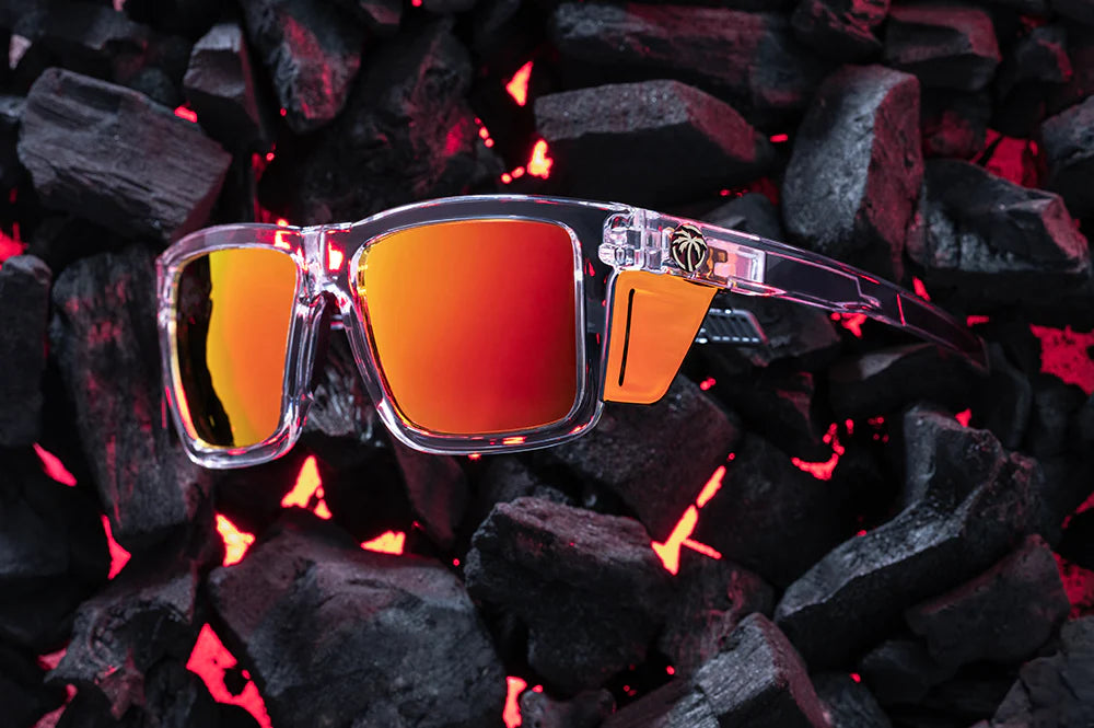 HeatWave Performance XL VISE Sunglasses Frame: Vapor Clear Frame Sunblast Lens Z87+