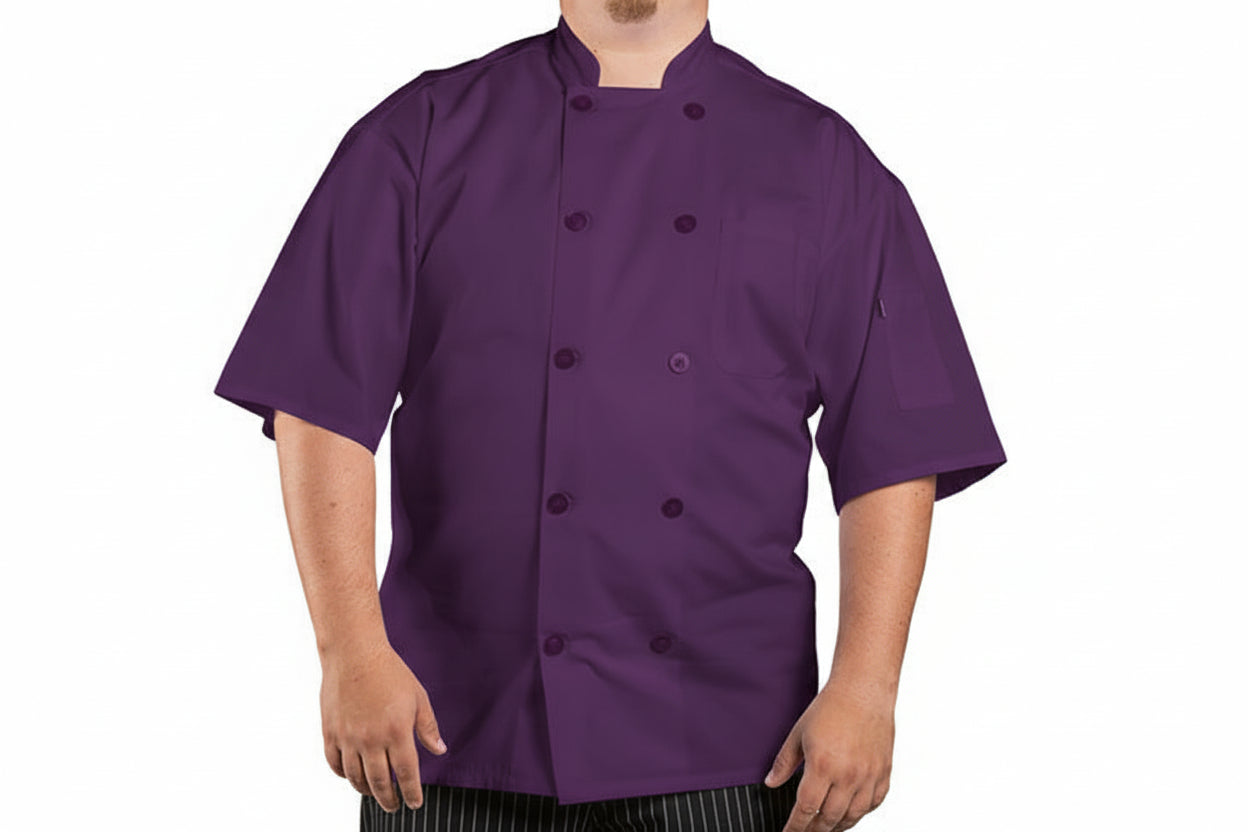 *FINAL SALE* Uncommon Short Sleeve Chef Coat with Mesh Back