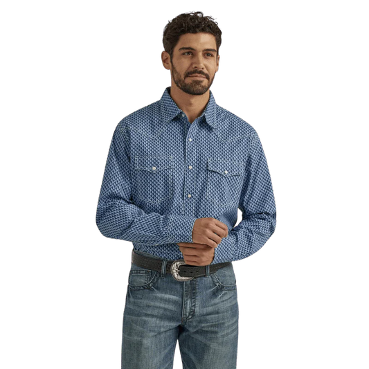 Wrangler Men's 20X Competition Advanced Comfort Long Sleeve Western Snap Shirt